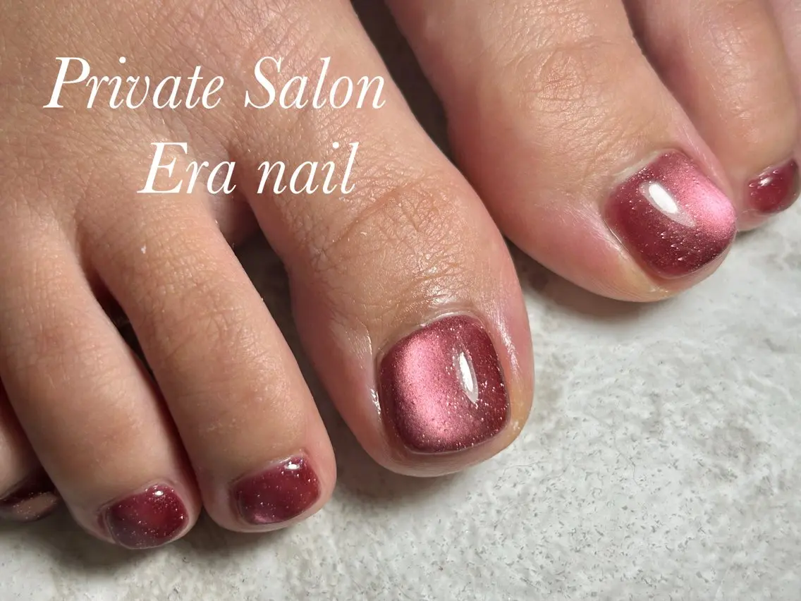 ネイル フットネイル マグネットネイル マグネットワンカラー ワンカラーネイル ハンドネイル Era nailのネイルデザイン
