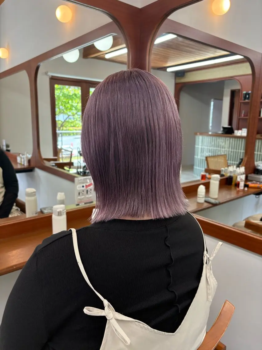 カラー ラベンダーカラー 五十嵐 雄毅のヘアスタイル