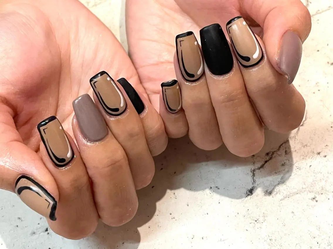 ネイル ハンドネイル 韓国/ワンホン/長さ 出しつけ放題🎀のネイルデザイン