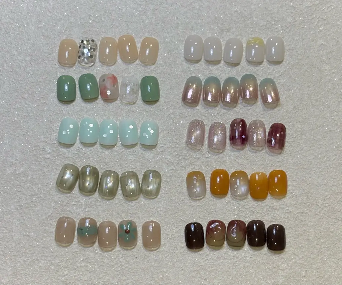 平日限定！【オフあり】定額デザイン/サルプルアート/フィルイン/⚠️色変更・長さ出しNGの写真