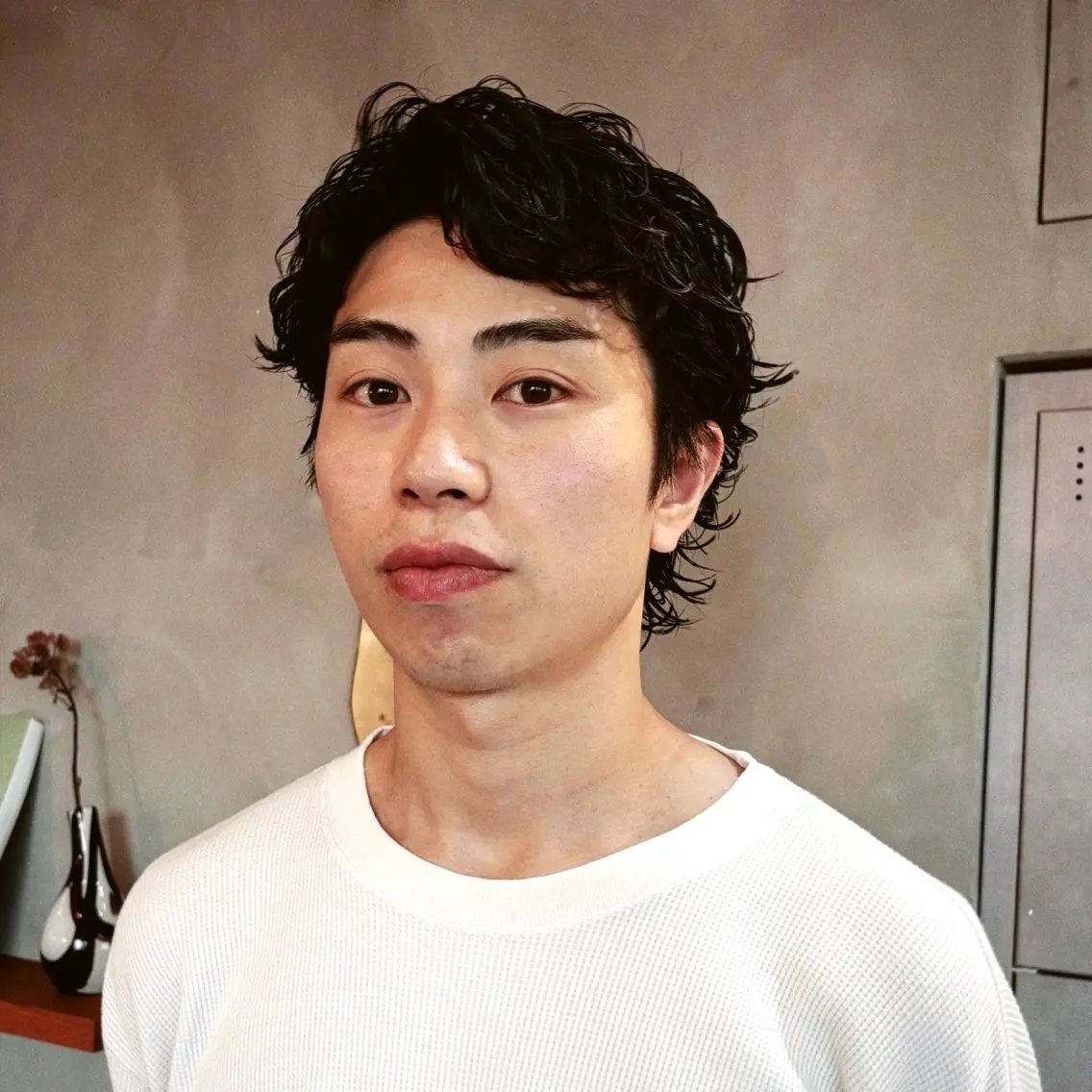 ショート パーマ メンズ メンズパーマ ショートヘア カット パーマ 大人メンズショート/ ナチュラルヘア/福田のヘアスタイル