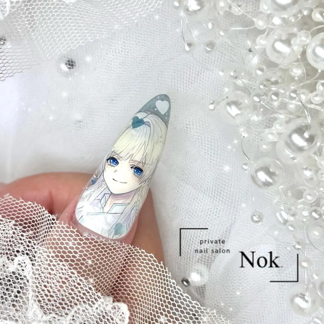 ネイル ロングネイル ハンドネイル 池袋痛ネイル Nok. 渡辺のネイルデザイン