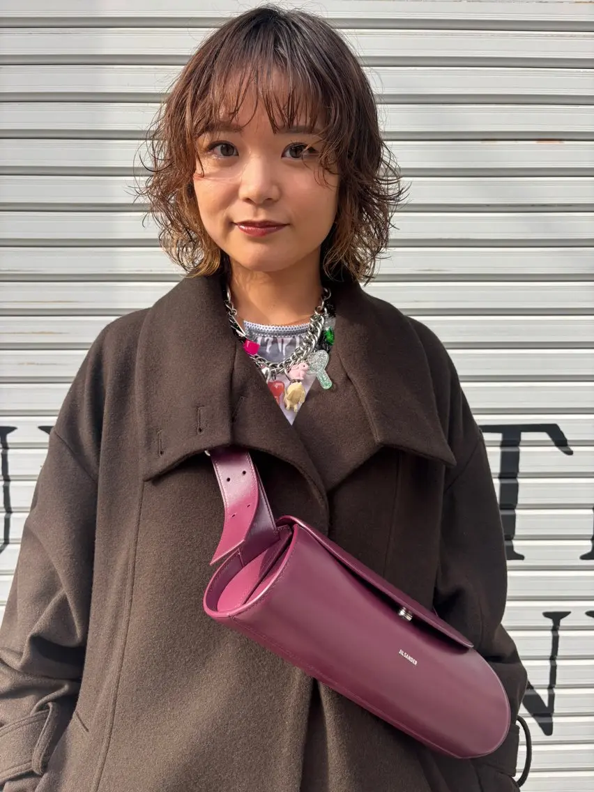 ミディアム カット パーマ 大西 柚羽のヘアスタイル