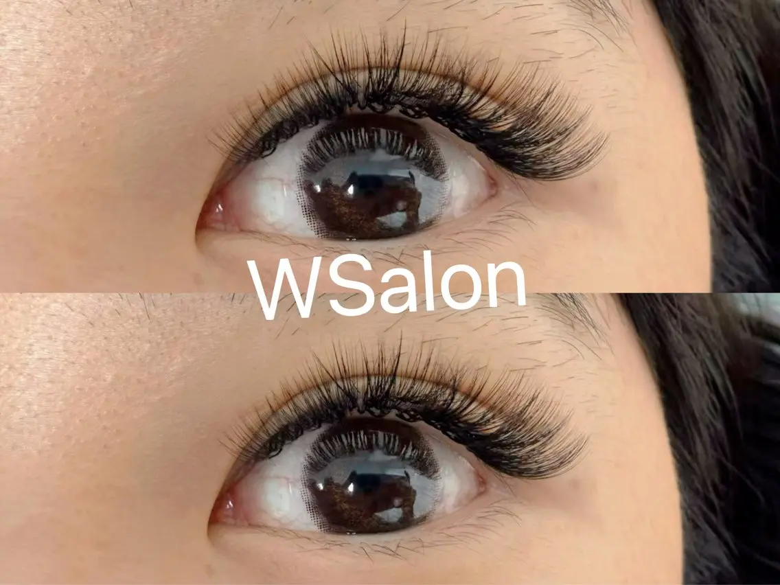 マツエク・マツパ 付け放題 バインドロック カラーマツエク フラットラッシュ 韓国風マツエク W Salon アイラッシュのマツエク・マツパデザイン