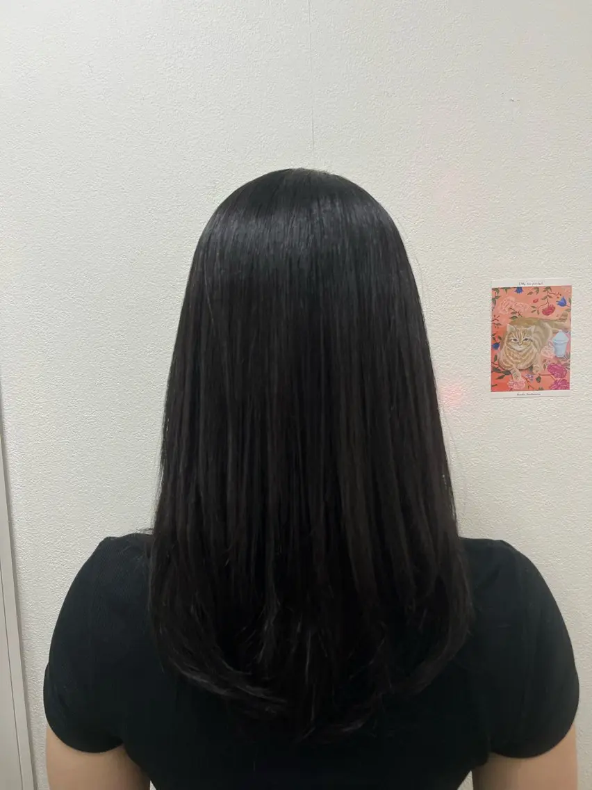 セミロング パーマ hama yukiのヘアスタイル