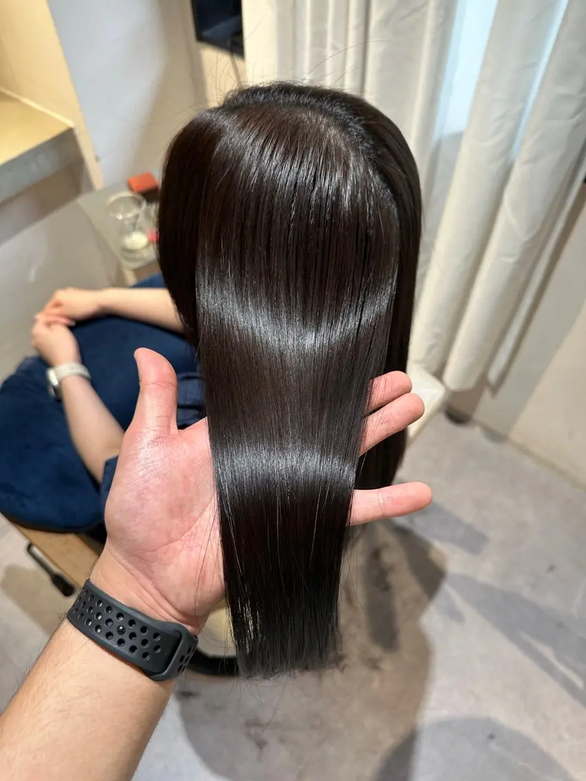 セミロング 縮毛矯正 トリートメント カット 縮毛矯正 トリートメント 必ず笑顔で帰っていた だきます！安田祐貴のヘアスタイル
