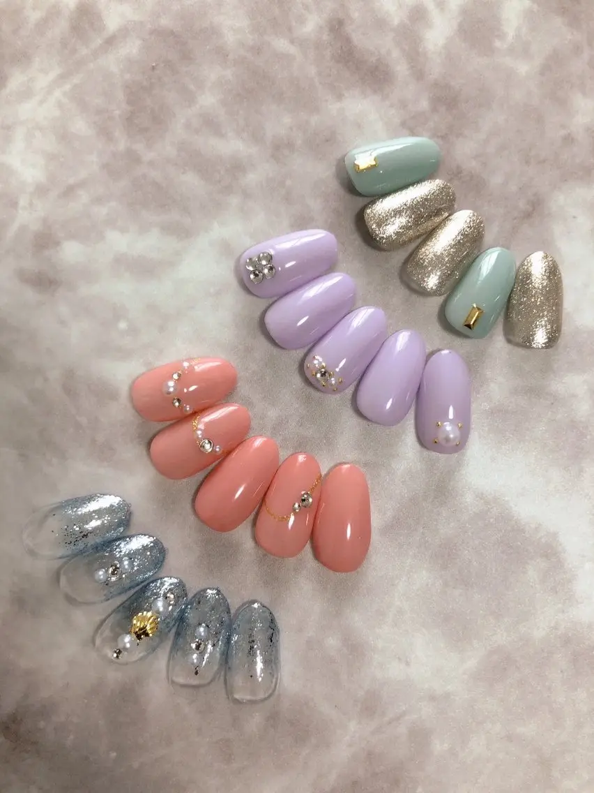 ネイル ハンドネイル nail salon Richeのネイルデザイン
