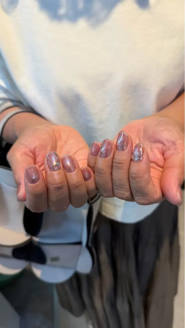 ネイル キラキラネイル ハンドネイル nailsalon Utopiaのネイルデザイン