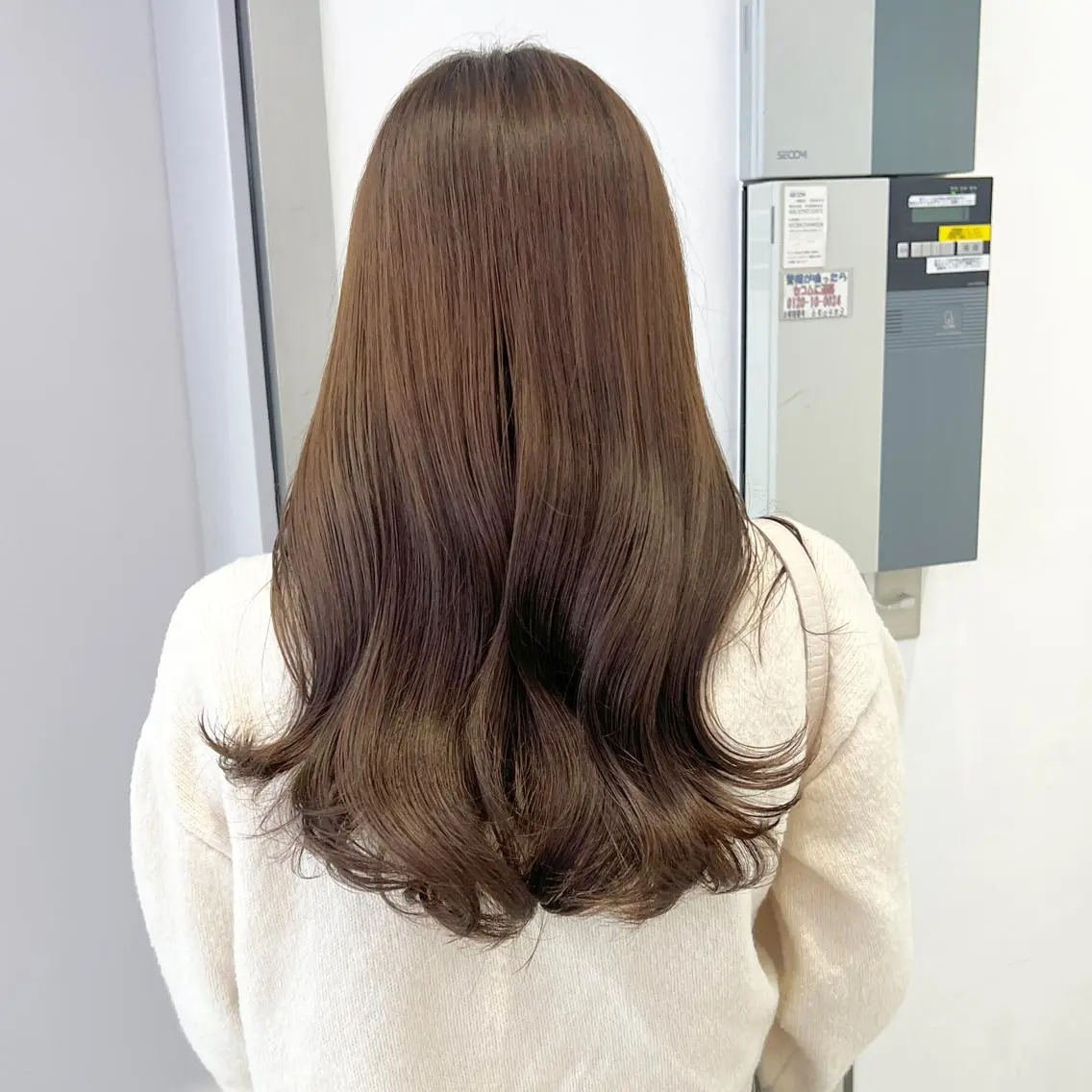 セミロング カラー ヘアアレンジ ブラウンカラー モカブラウン 天神レイヤーカット No.1💖マユカのヘアスタイル