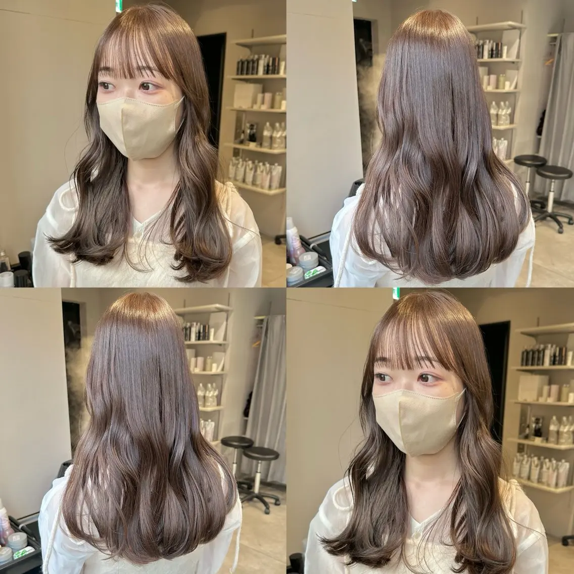 ロング カラー 髪質改善 トリートメント KURO/縮毛矯正 /髪質改善/レイヤーのヘアスタイル