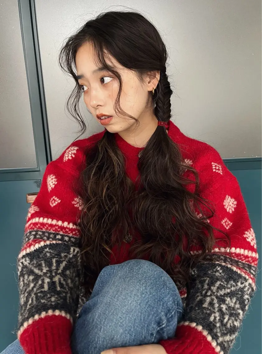 ヘアアレンジ 暖色/パーマ 🌼クニトウメイのヘアスタイル