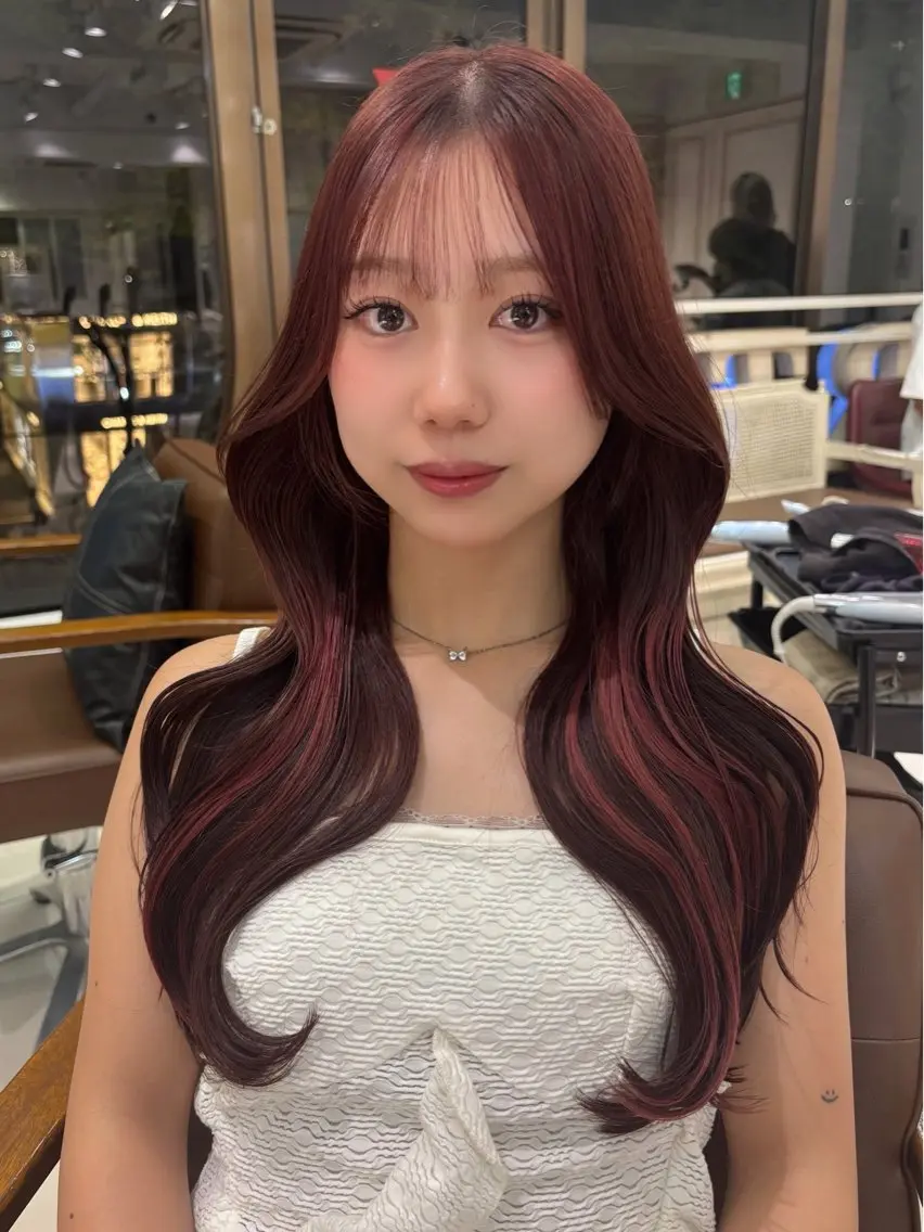 ロング カラー カット ヘアカラー トリートメント 縮毛・髪質改善🩰 mai🐰ྀི🤍のヘアスタイル