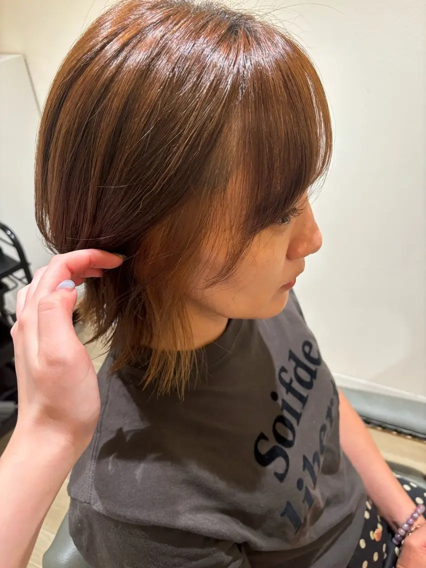 ショート カラー ベージュカラー 中田 渚のヘアスタイル