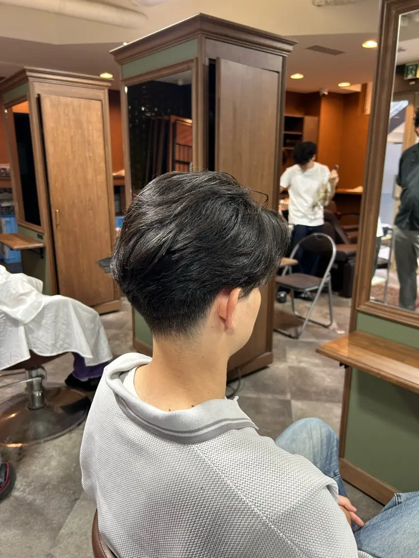 ミディアム メンズ 衛藤 星芭／カット無料天神のヘアスタイル