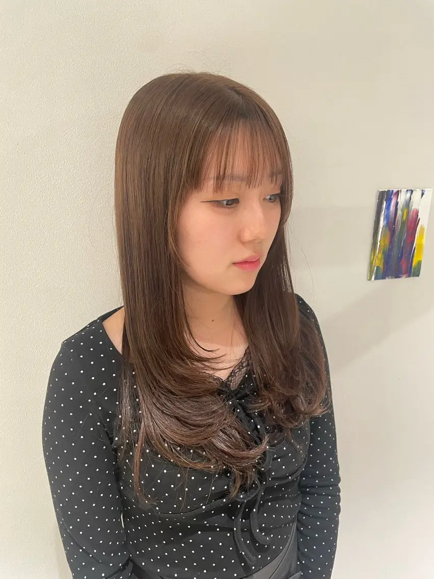 ロング レイヤーカット カット ヘアカラー Kosuke梅田カラ ーモデル募集中🫧のヘアスタイル