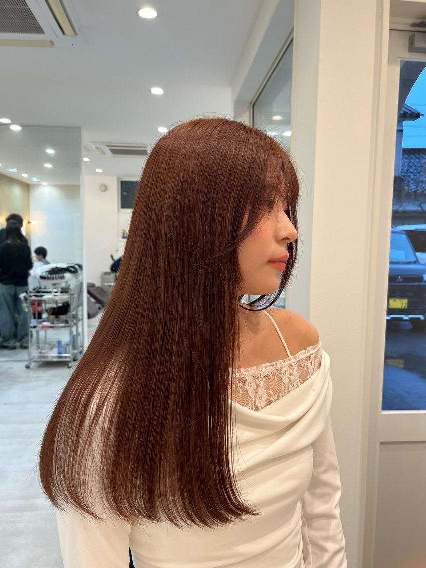 ロング 髪質改善 トリートメント ヘアカラー topa/高井 菜緒のヘアスタイル