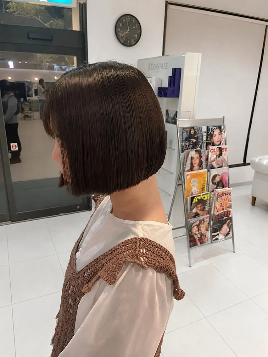 カラー ブラウンカラー ナチュラルブラウン 児玉 有優のヘアスタイル