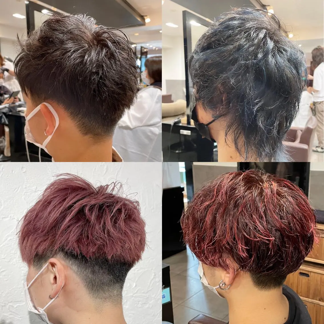 ショート カラー パーマ ヘアアレンジ メンズ 新宿御苑前/ボブ 髪質改善Ryuseiのヘアスタイル