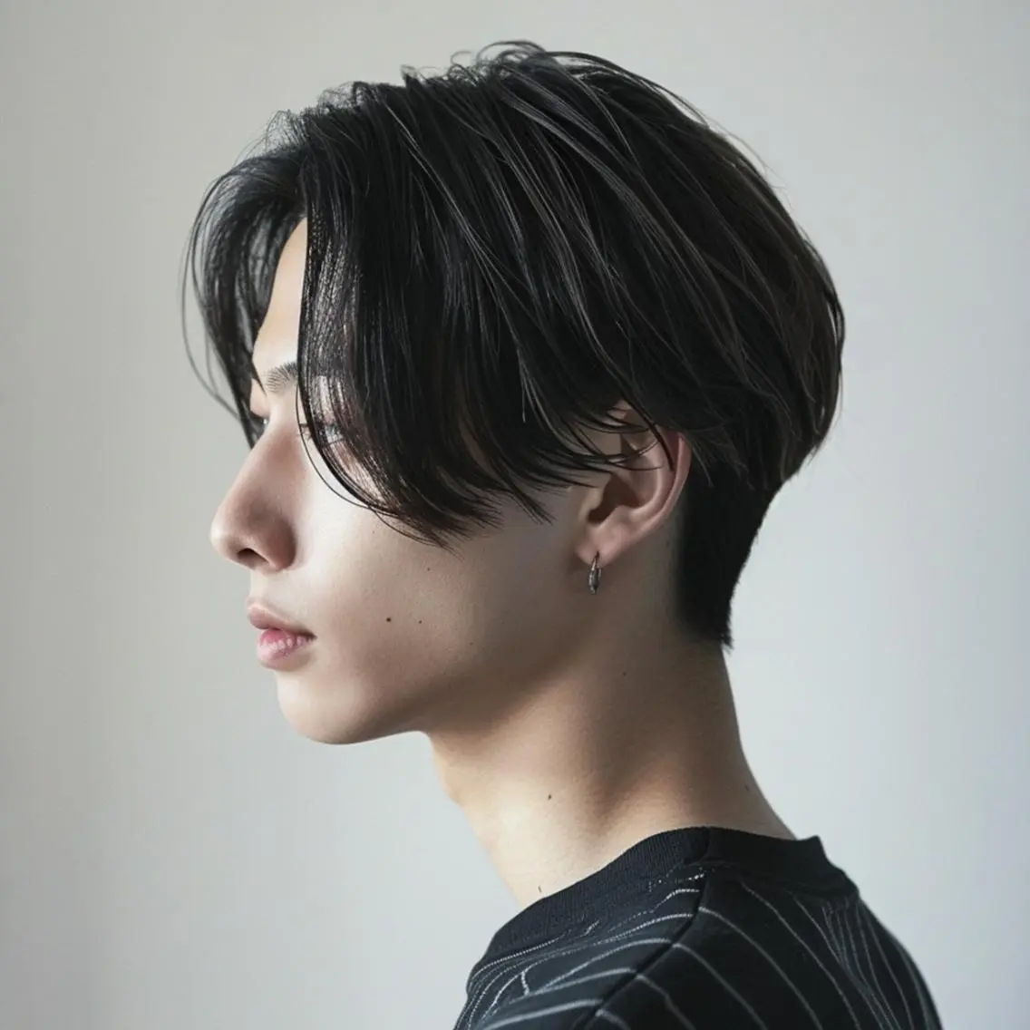 ミディアム メンズ センターパート メンズ韓国風 マッシュ 学生(メンズ向け) メンズショート カット ヘッドスパ knit/yuuka topstylistのヘアスタイル