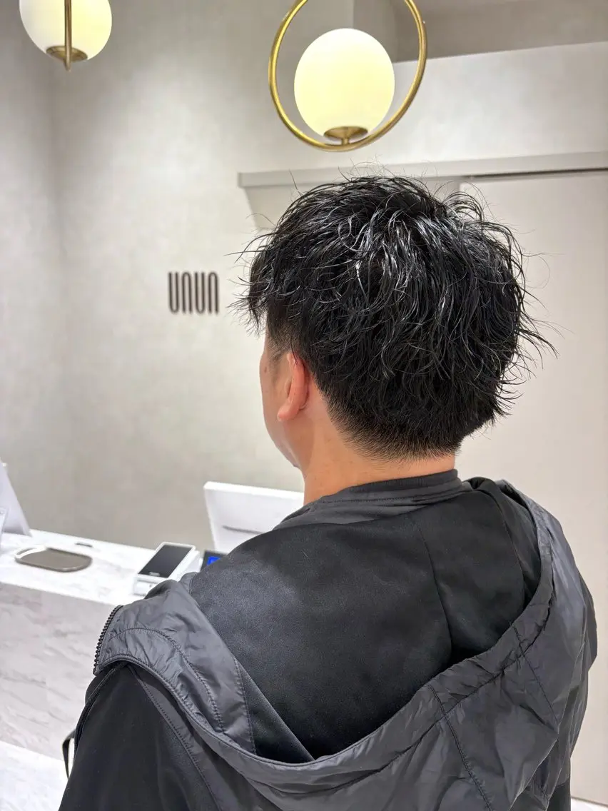 パーマ メンズ レディース募集中🎀 陸 愛夏のヘアスタイル