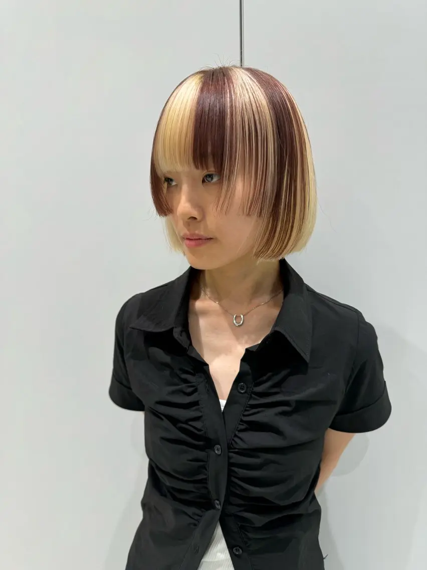 ショート カラー 増井 歩夢のヘアスタイル