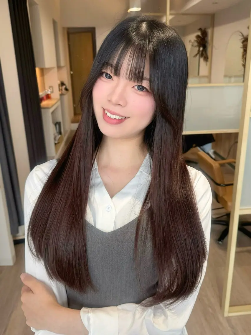 ロング カラー カラー特化型美容師 保住のヘアスタイル