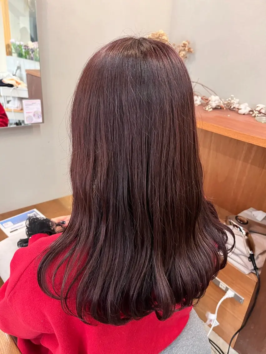 ロング カラー ブラウンカラー 暖色カラー／ ヘアセット🌛櫻井舞のヘアスタイル
