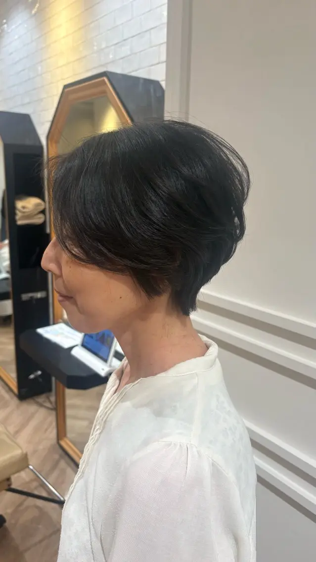 ショート 丸みショート ショートヘア カット かじ りんねのヘアスタイル