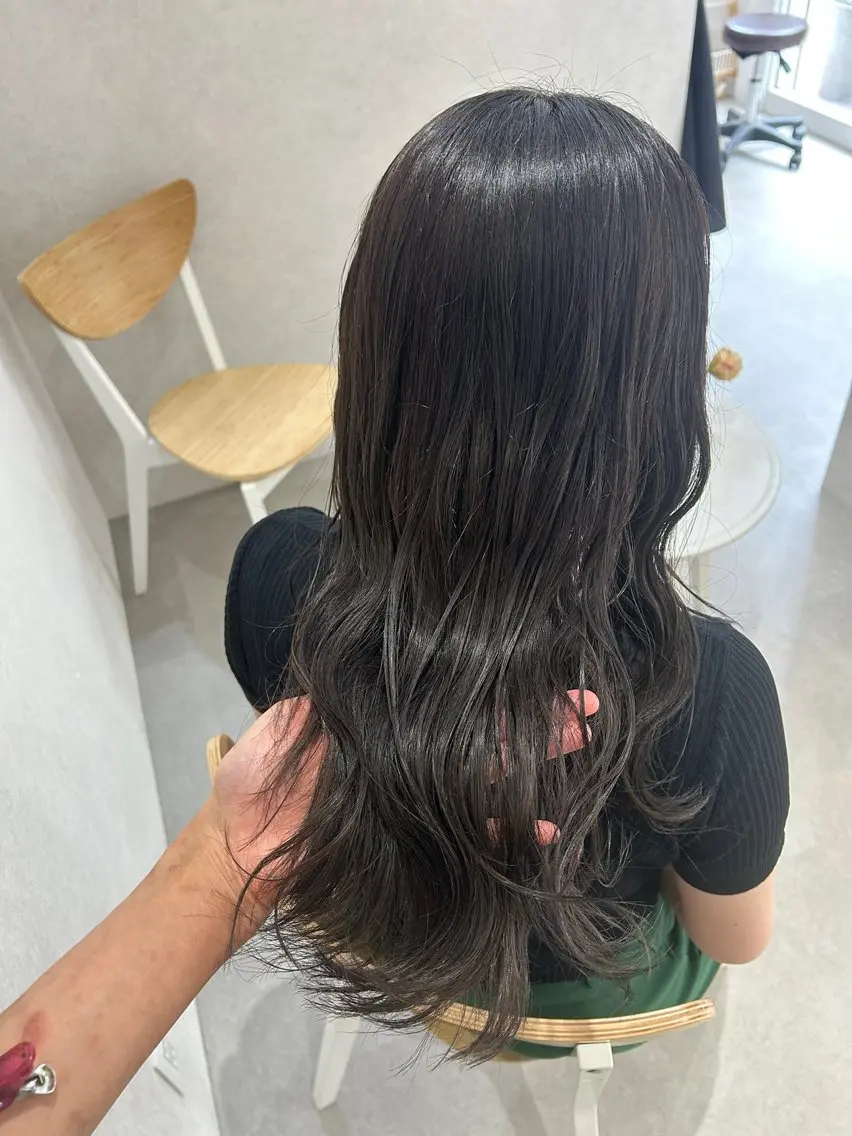 ロング mao🌼お洒落ボブ 透け感color🫧のヘアスタイル