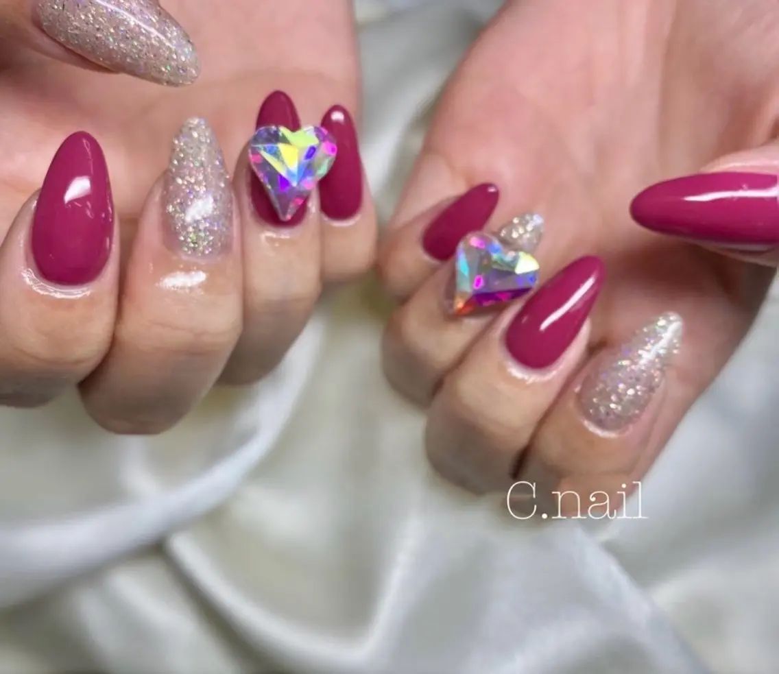 ネイル 長さ出し スカルプネイル ハンドネイル C.Nail &Eyeのネイルデザイン