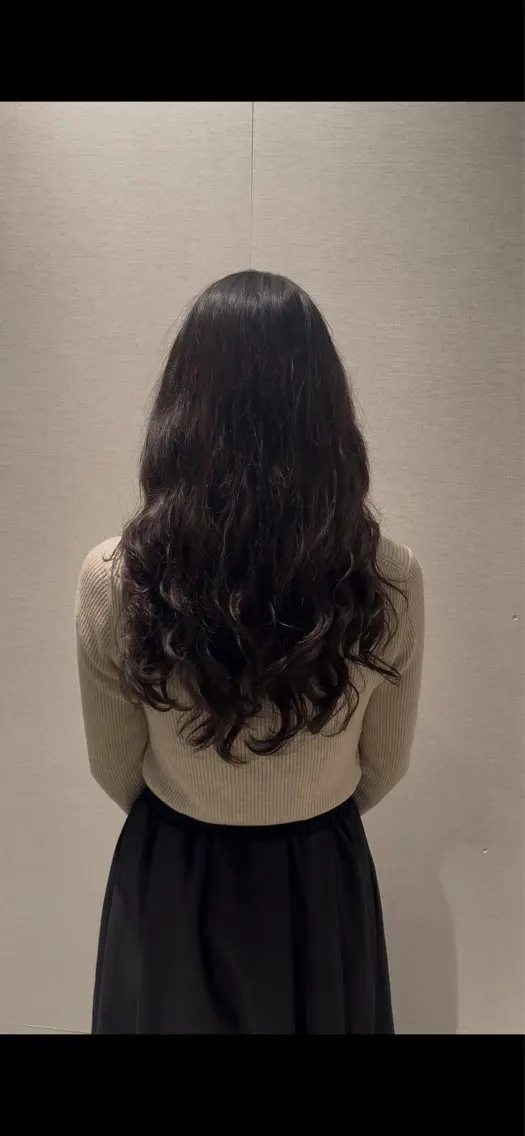 👑人気NO.1👑カット＋コテ巻き風デジタルパーマ【¥before&after撮影あり】の写真