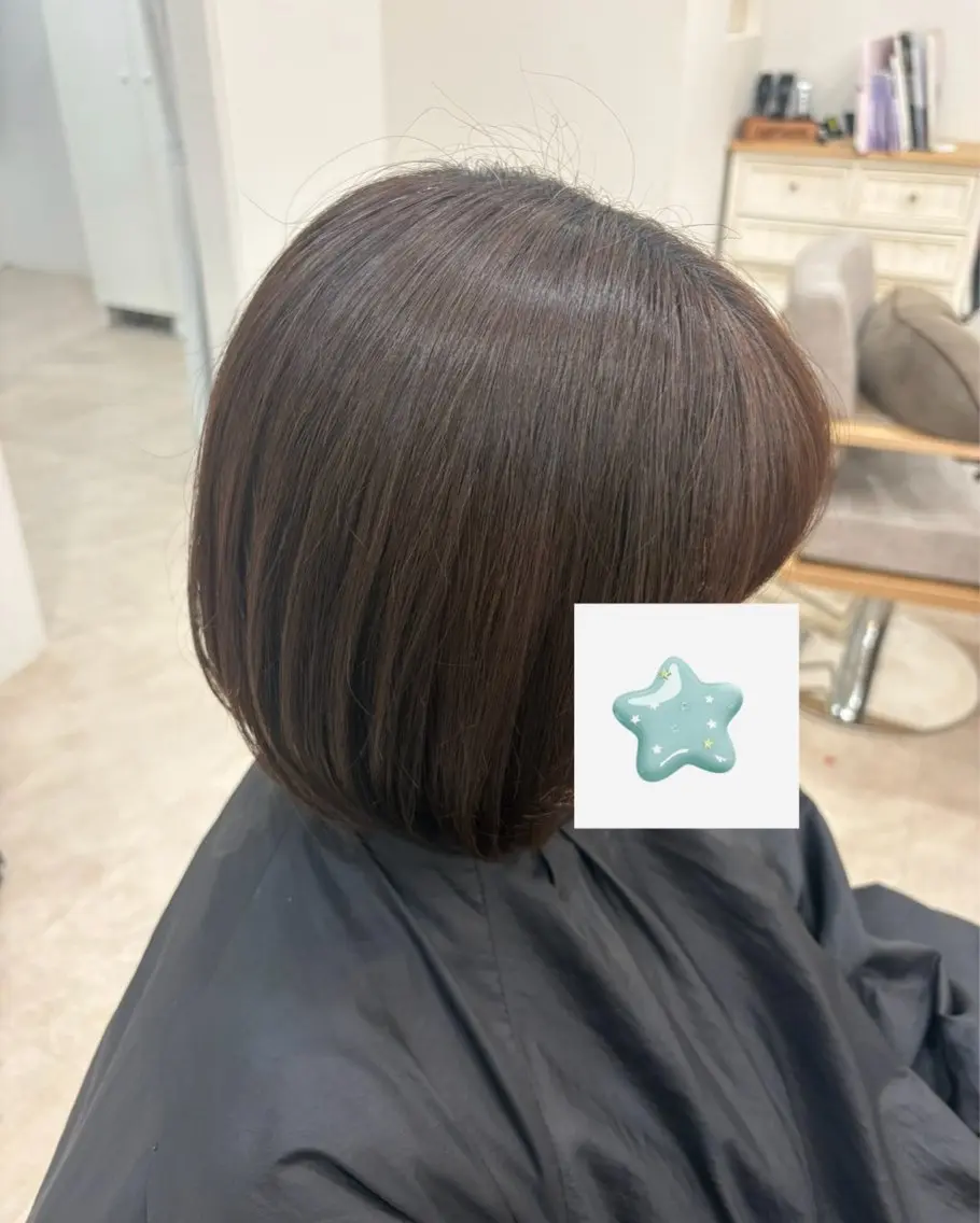 ショート 縮毛矯正 児島 彩羽のヘアスタイル