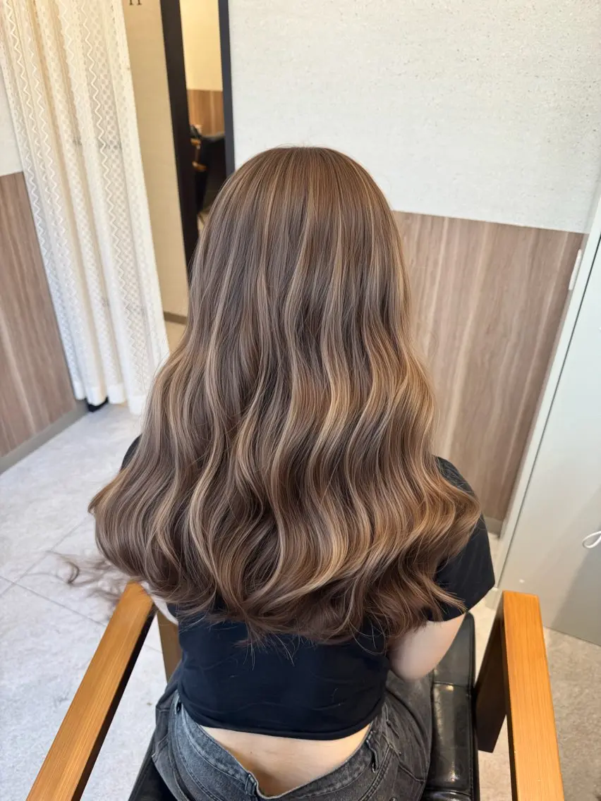 ロング カラー ブリーチ ケアブリーチ 透明感カラー ダブルカラー ハイライトカラー カット ヘアカラー ハイライト/髪質改善 裕樹のヘアスタイル