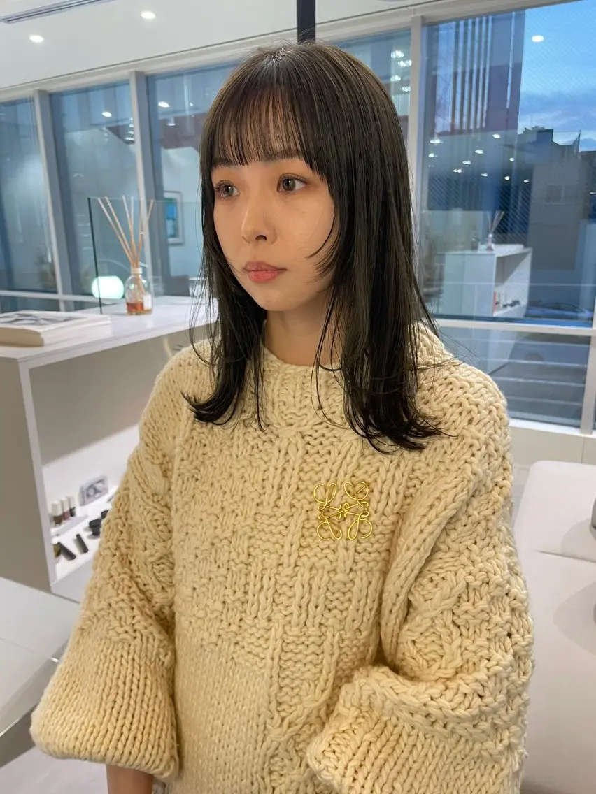 セミロング 顔まわりレイヤー🪐 chiakiのヘアスタイル
