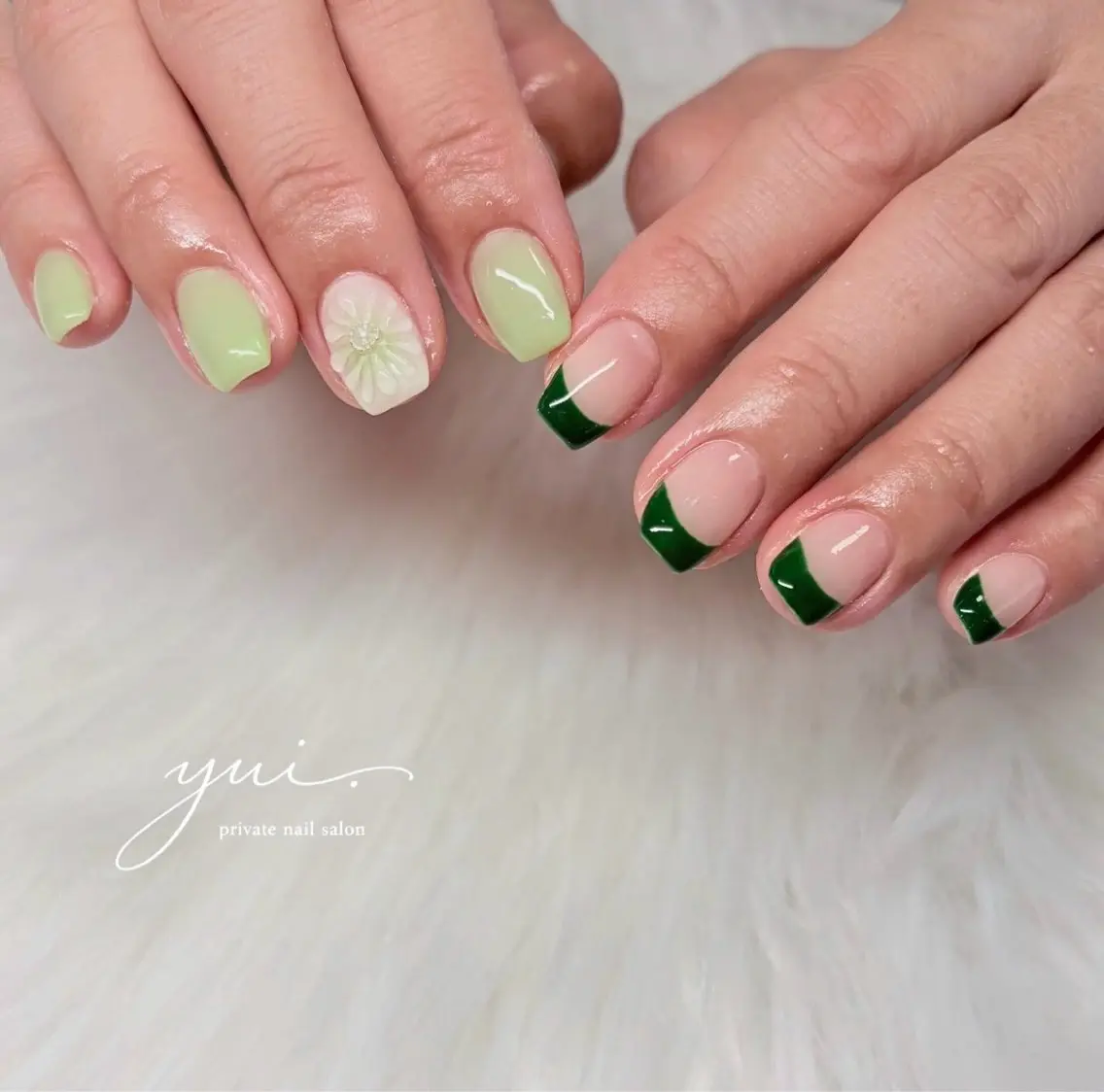 ネイル 持ち込み ハンドネイル nail salon yui.のネイルデザイン