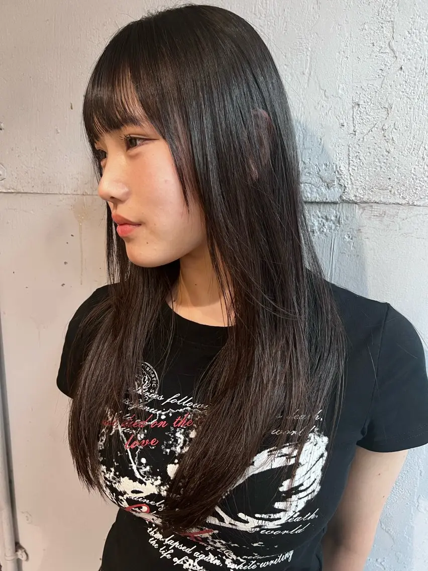 【ご新規限定】前髪、顔まわりカット＋暗髪艶カラーの写真
