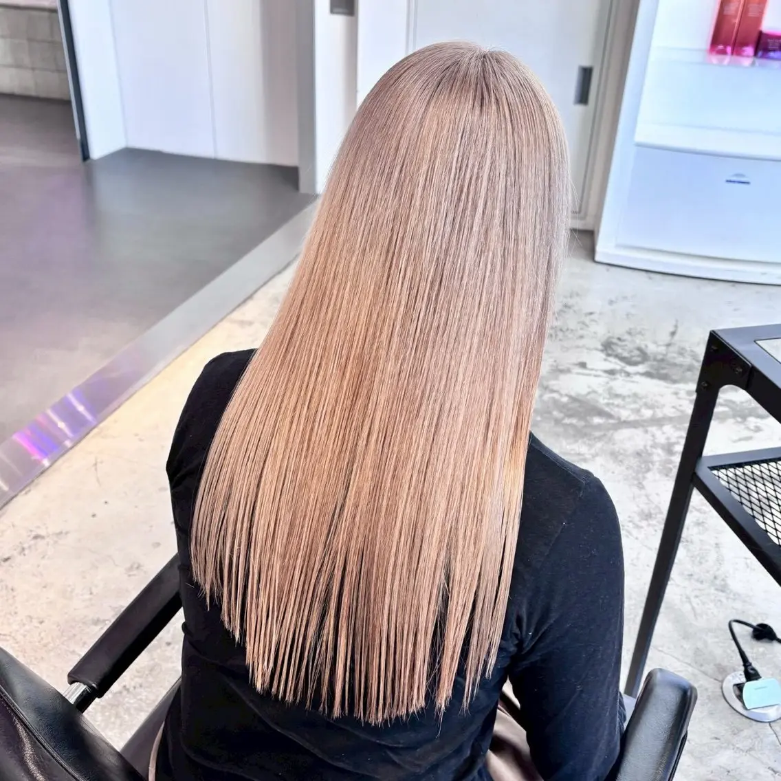 カラー ブリーチ 透明感カラー ネイビーカラー オレンジ ピンクカラー ヘアカラー トリートメント 🍒似合わせ×ハイト ーン/ユリナ🍒のヘアスタイル