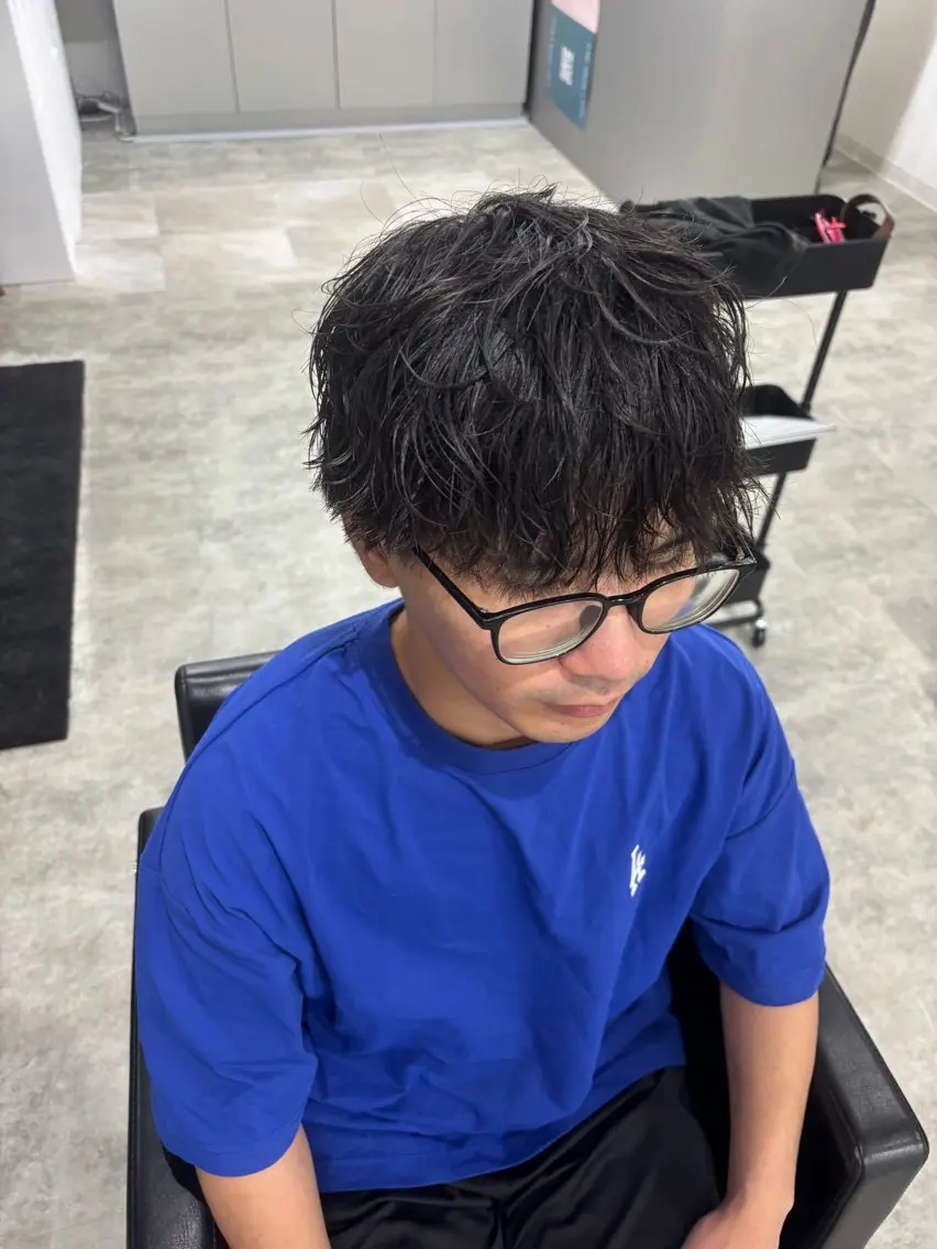 パーマ メンズ メンズパーマ 西嶋 大凱のヘアスタイル