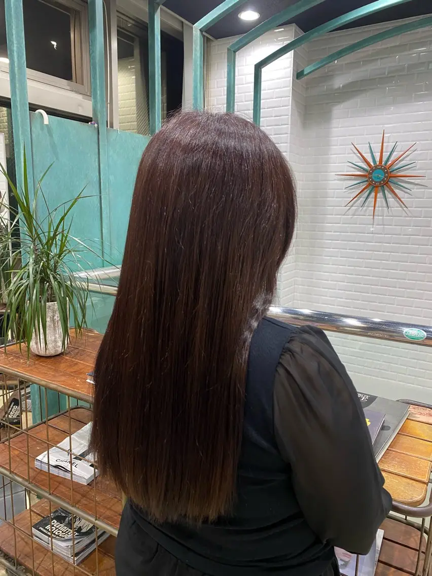 ロング カラー ラベンダーカラー ピンクカラー ピンクラベンダー オノデラ ハヅキ/ 横浜のヘアスタイル