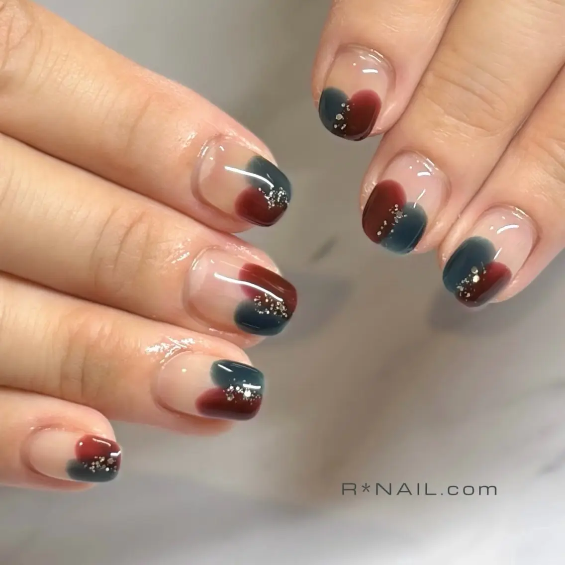ネイル ラメ(グリッター) ハンドネイル Riona / R*NAIL.comのネイルデザイン