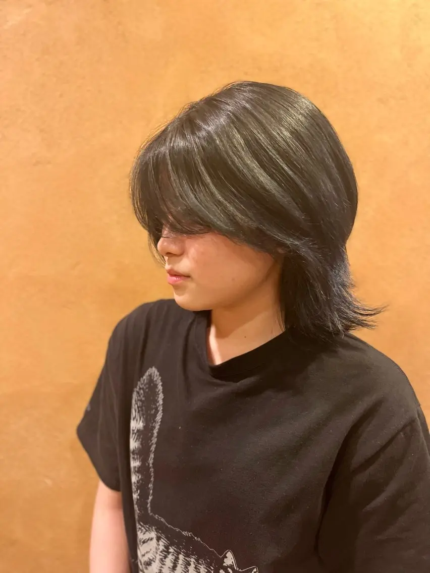 ミディアム ウルフカット モデル募集中/前田 栄次のヘアスタイル