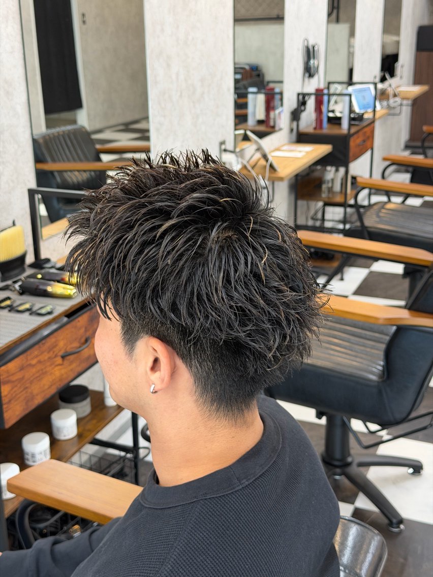 ショート メンズ 【メッシュ×パーマ】 ❤️‍🔥Koukiのヘアスタイル