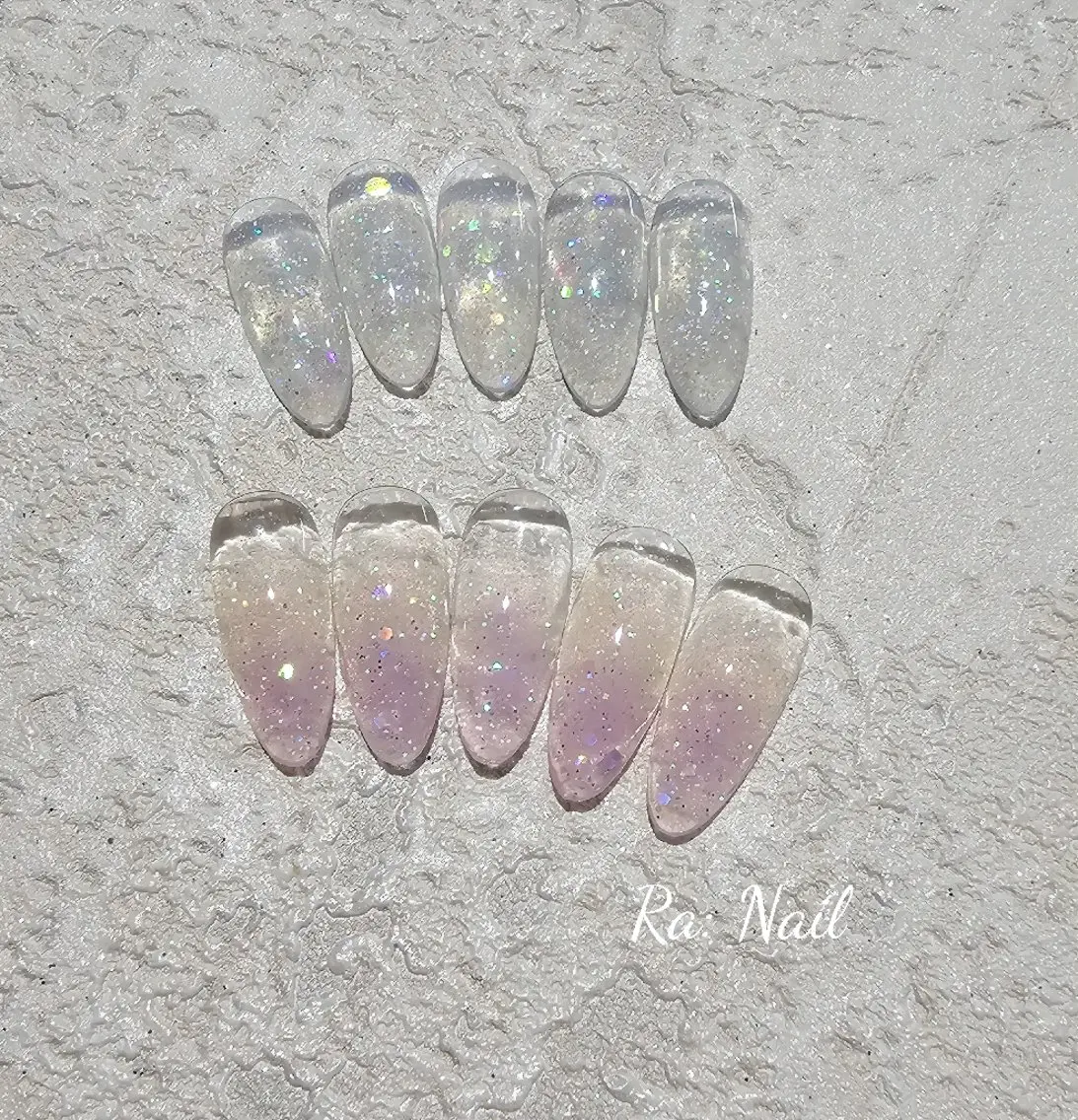 ネイル クリアネイル ワンカラーネイル スカルプネイル Ra: Nail   라: 네일のネイルデザイン