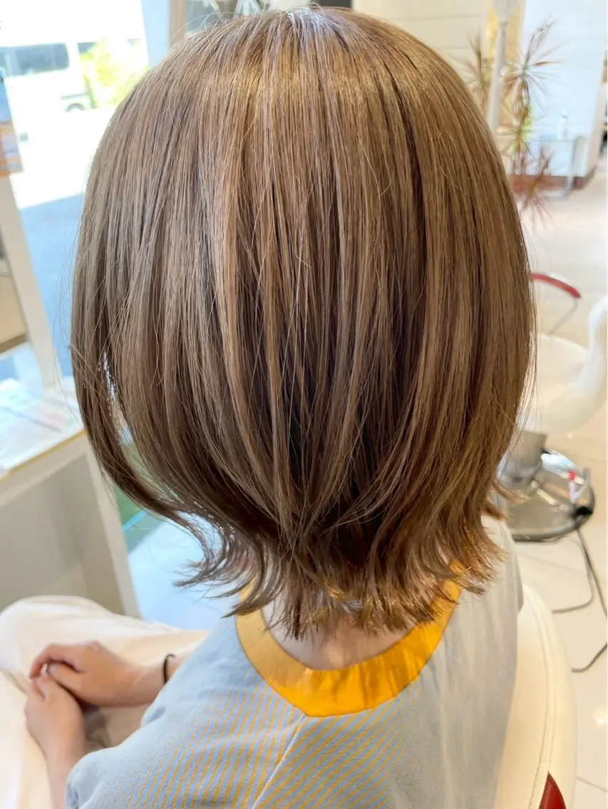 カラー ベージュカラー 透明感カラー 多田 愛咲のヘアスタイル