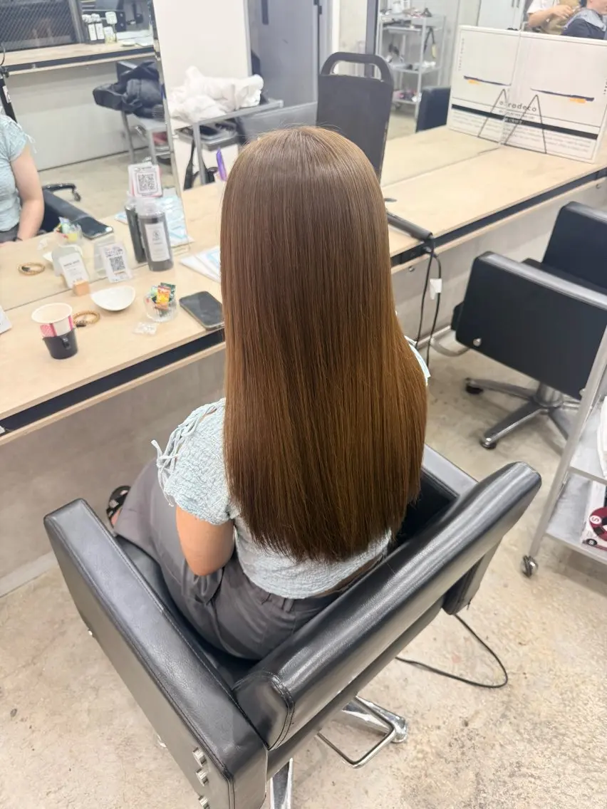 ロング カット ヘアカラー トリートメント 🎀NANA🎀ブリ ーチカラー特化/赤羽のヘアスタイル