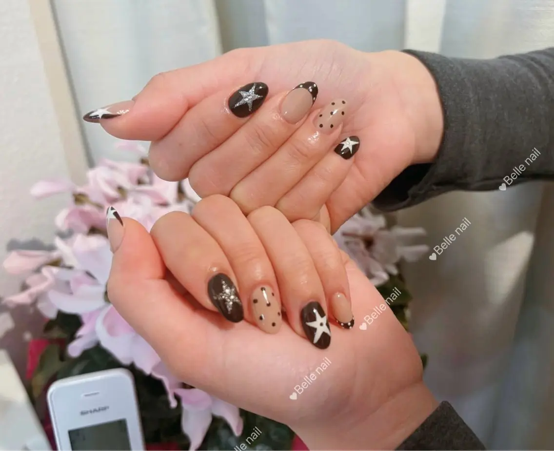 ネイル アートネイル フレンチネイル ジェルネイル キラキラネイル 韓国ネイル Belle Nail Salonのネイルデザイン