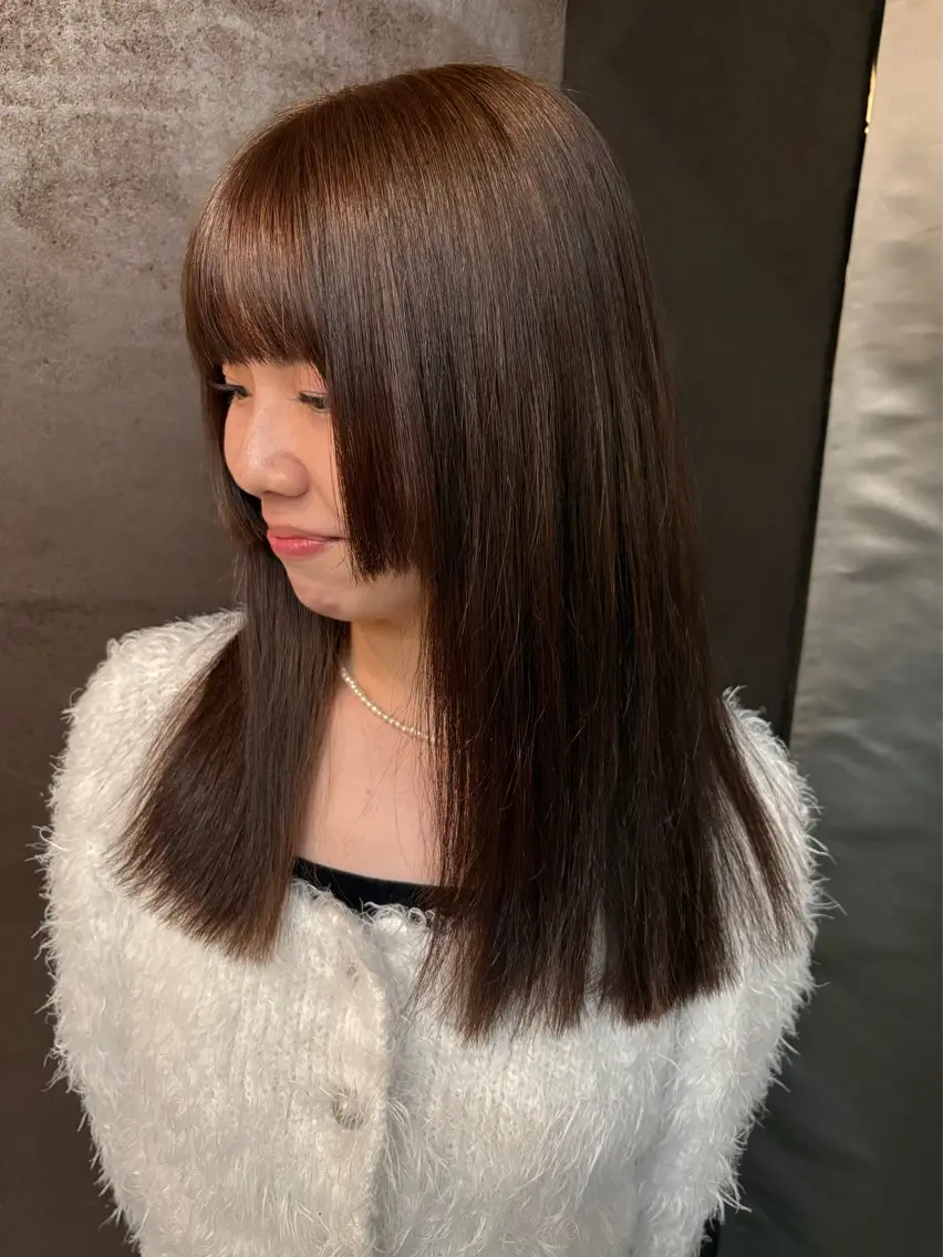 ロング カラー 姫カット person♡kii マオのヘアスタイル