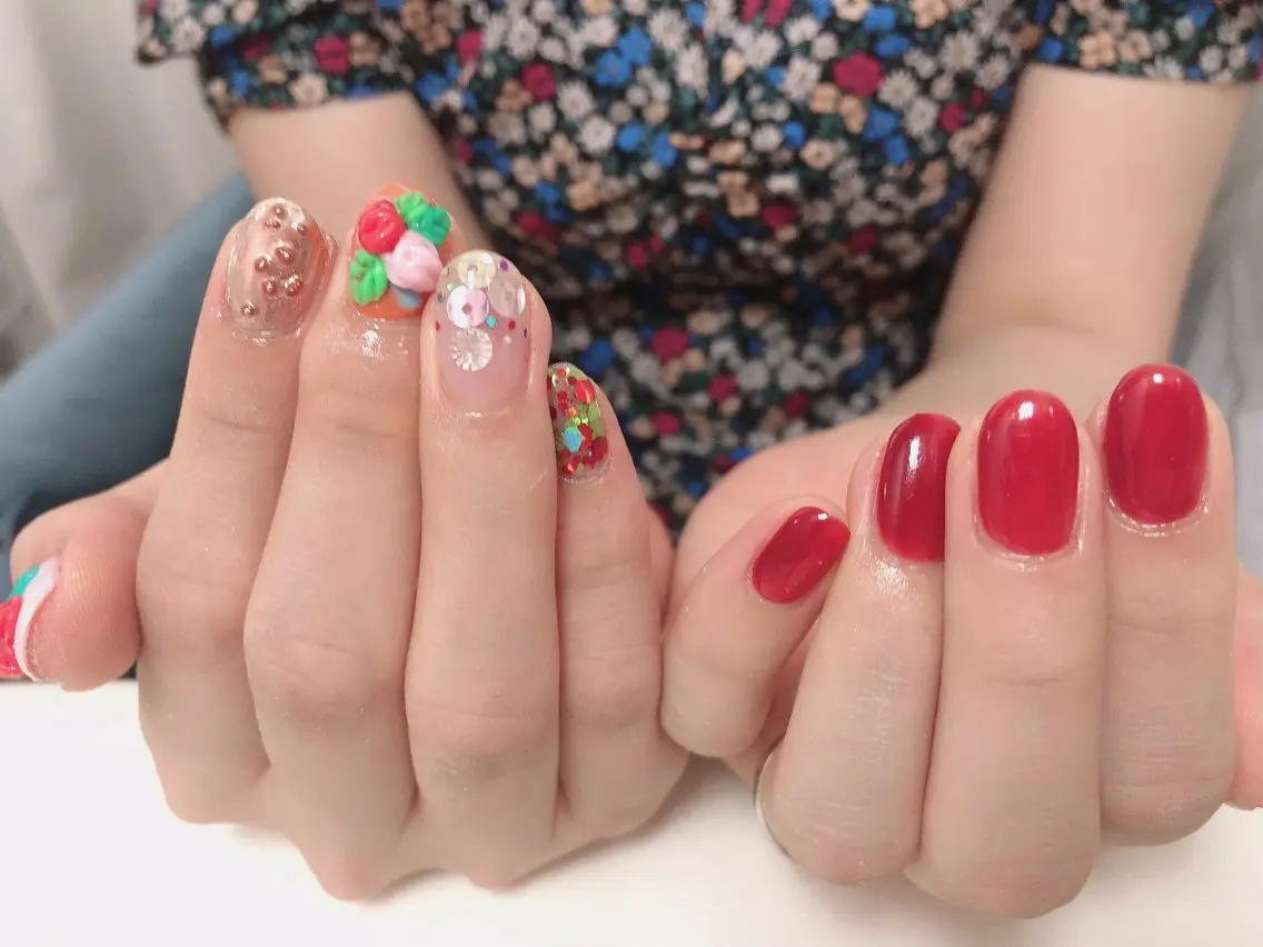ネイル アートネイル ニュアンスネイル ハンドネイル mano nella manoのネイルデザイン
