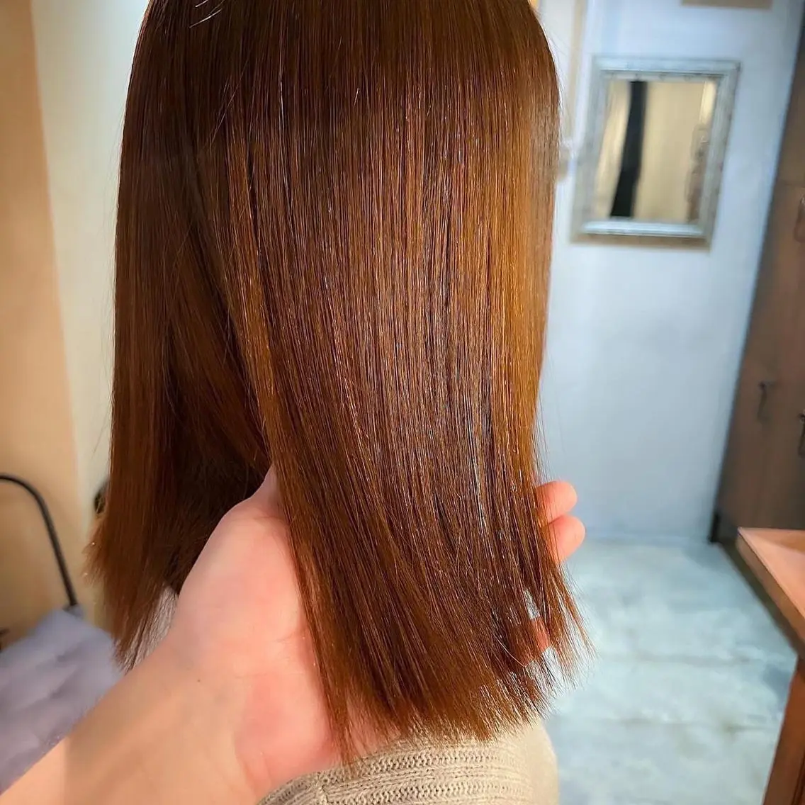 セミロング カラー パーマ ヘアアレンジ カット 縮毛矯正 トリートメント 🪼ボブ/ミニボブ レイヤーボブ🪼のヘアスタイル