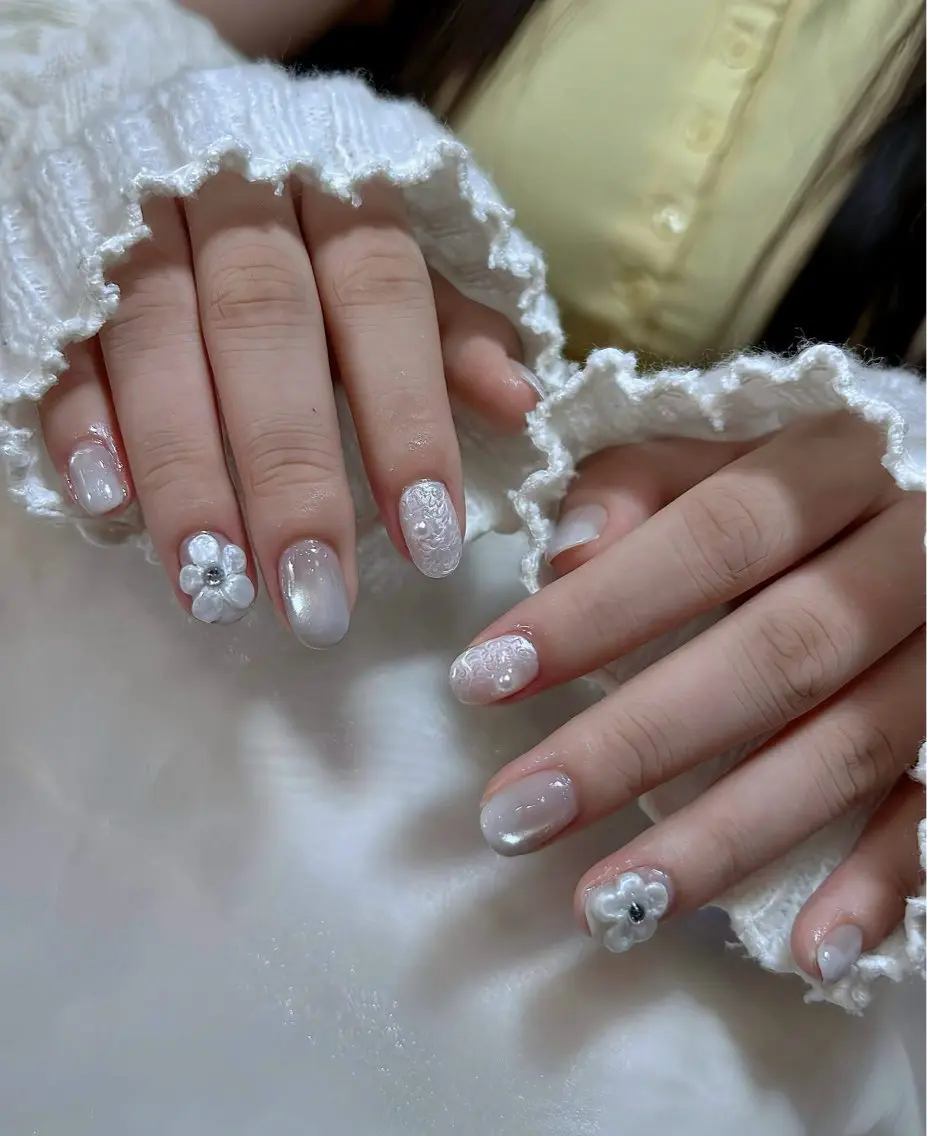 ネイル チークネイル ドット フットネイル フレンチネイル グラデーション ハンドネイル HANA 川越東口ネイルサロンのネイルデザイン